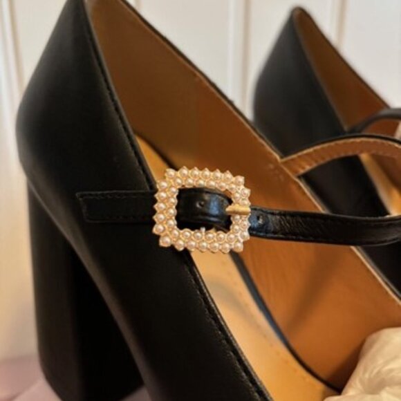 NWT Lisa Vicky Black Bobble Platform Maryjane Pump - 8 1/2 Women - Picture 3 of 10